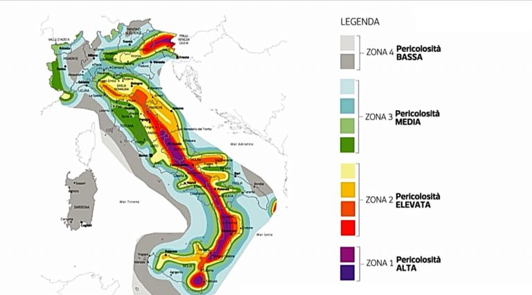 Terremoto Mappa Del Rischio Sismico In Italia Firstonline 3200