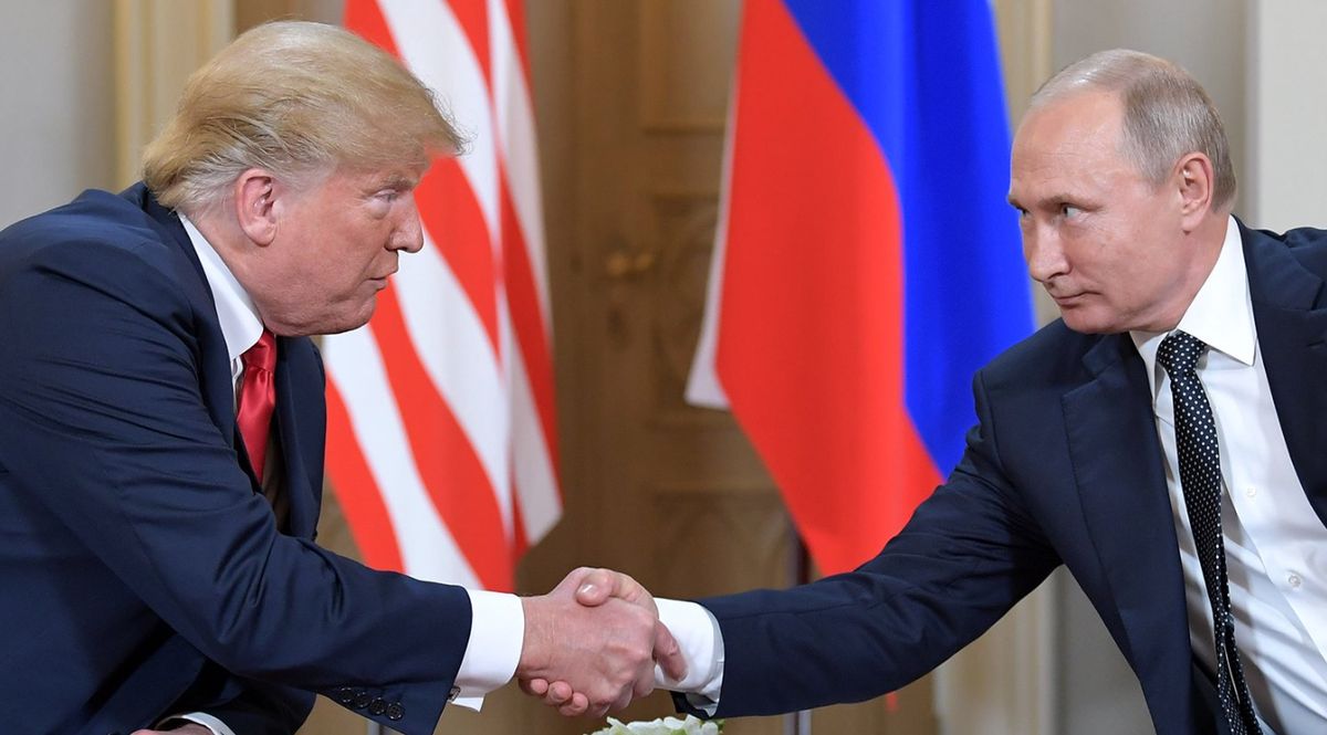 Donald Trump e Vladimir Putin a Helsinki