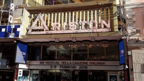 Il Teatro Ariston, sede del Festival di Sanremo