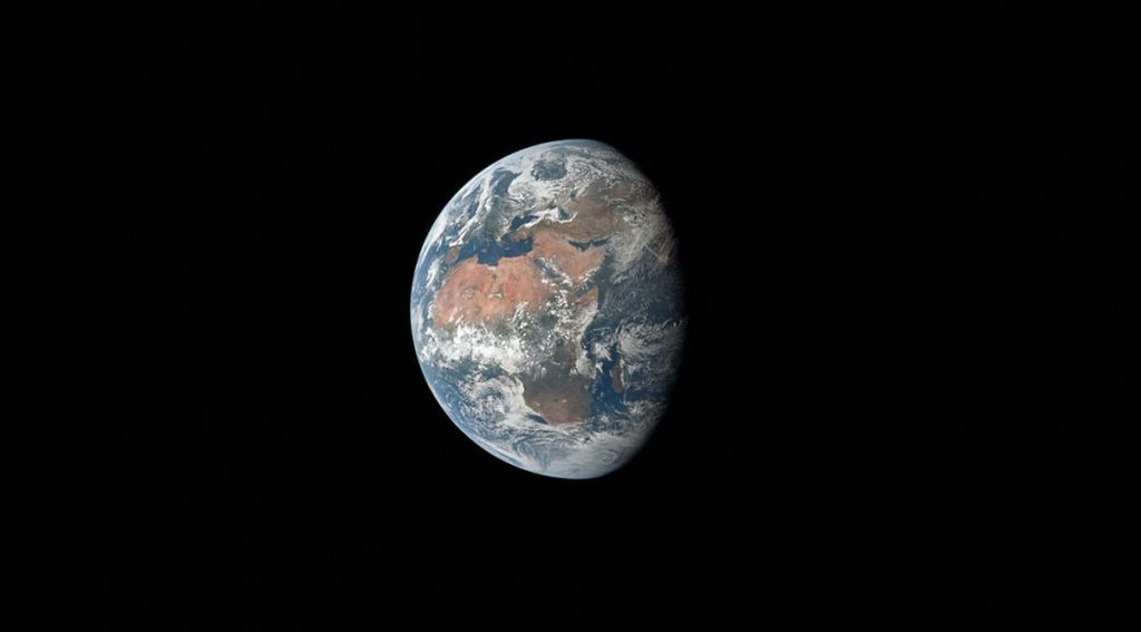 Foto della Terra scattata dall'Apollo 11