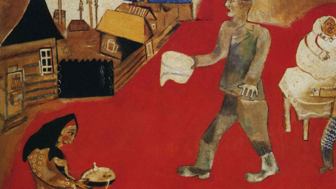 Chagall, “Le cri de liberté” a Nizza. Esposto il dipinto “Pourim” che i nazisti nel 1937 presentarono come arte degenerata