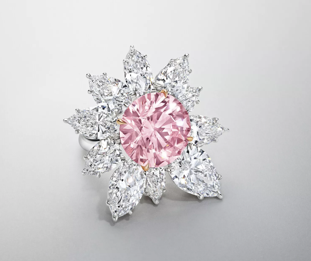 Anello Diamante rosa
