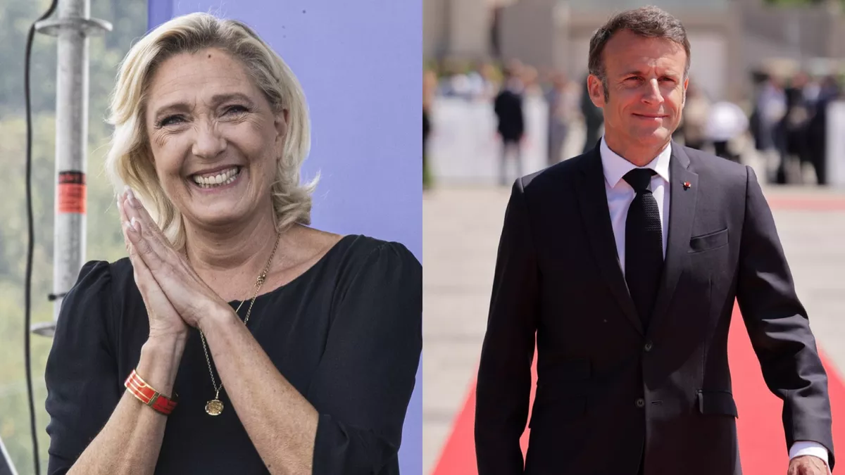 Marine Le Pen ed Emmanuel Macron