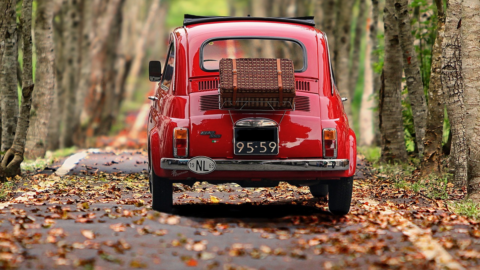 Fiat 500 rossa