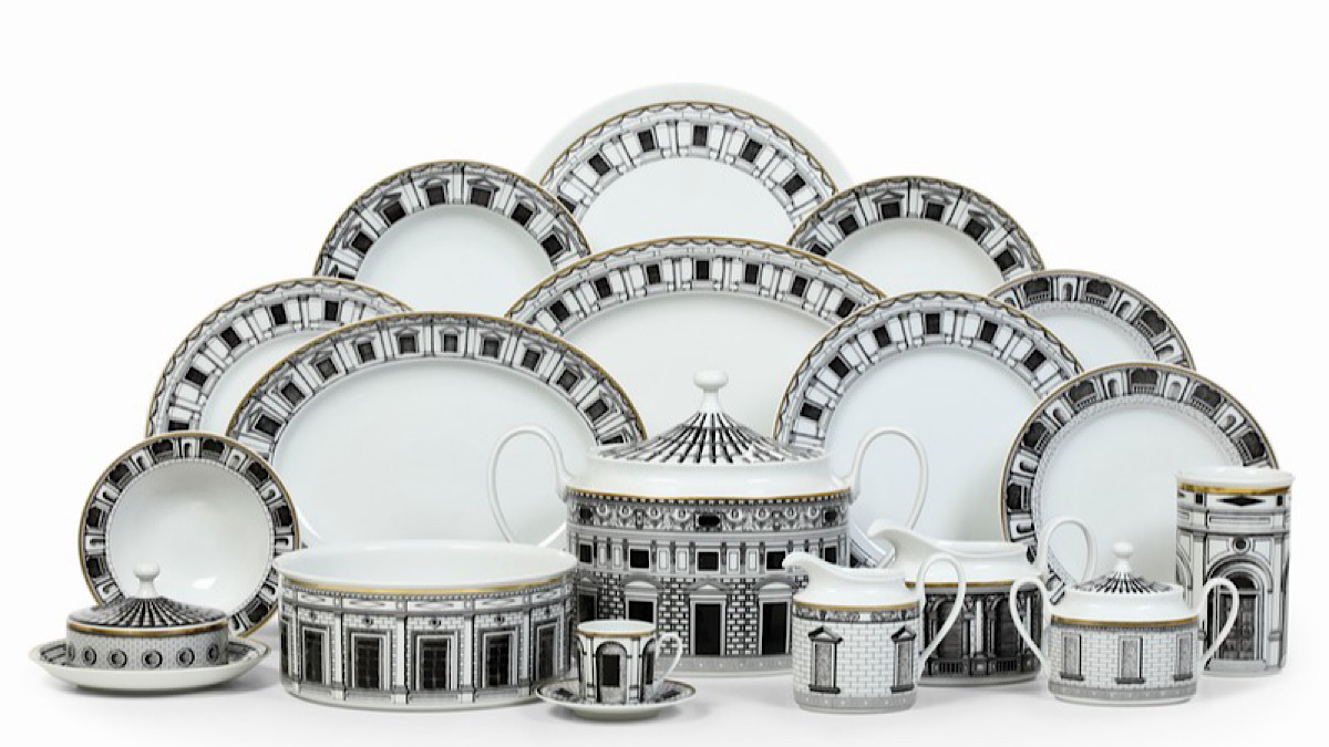 Piatti collezione Fornasetti