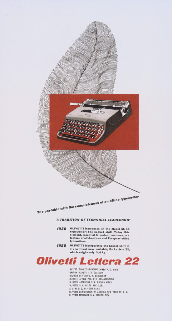 Olivetti lettera 22 manifesto