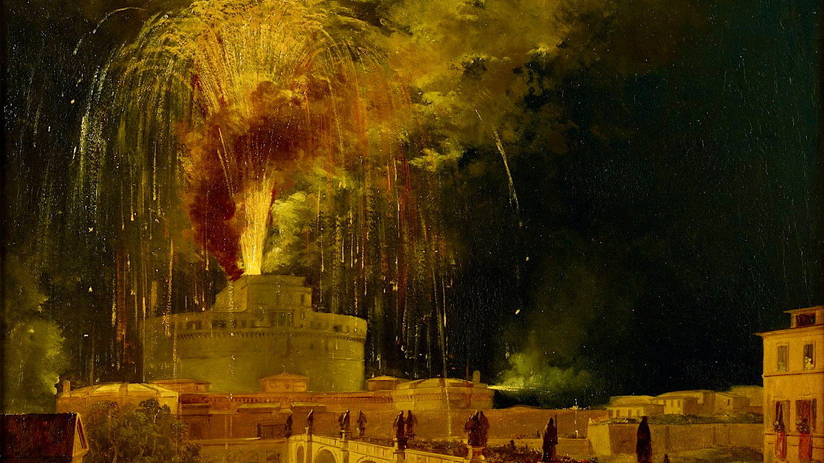 Roma fuochi d'artificio