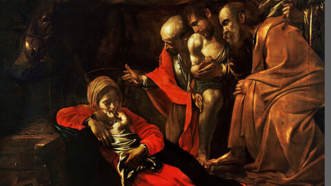 Caravaggio con l’opera “Adorazione dei Pastori” inaugura il genere della Natività Povera