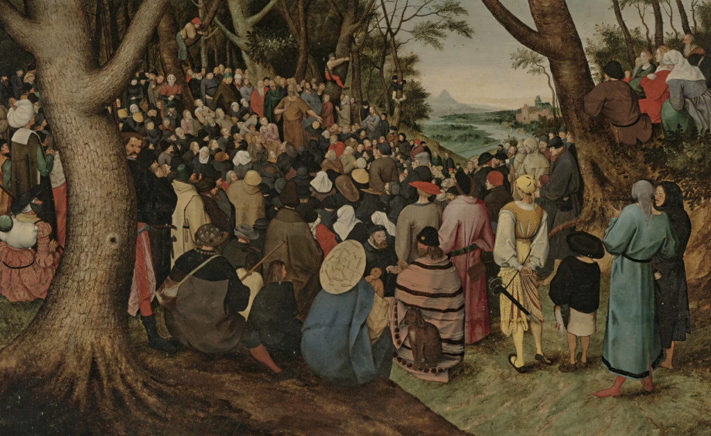 Pieter Brueghel II’s The Sermon of St. John the Baptist 