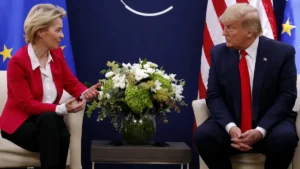 Dazi: la Ue decide ma congela i controdazi dopo la svolta di Trump e si prepara a trattare ma con il bazooka sul tavolo